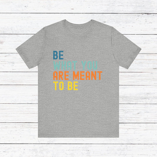 Be What You Are Meant to Be Shirt – Sober Inspiration Tee | Recovery Quote T-Shirt | Motivational Sobriety Gift | New You Sobriety Apparel