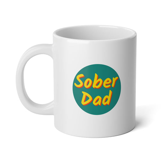 Sober Dad Mug ☕ | Sobriety Gift for Men 💪 | Recovery Coffee Cup 🎁 | Inspirational Sobriety Quote Mug | AA NA Support Gift for Dader and Proud - Ceramic Mug
