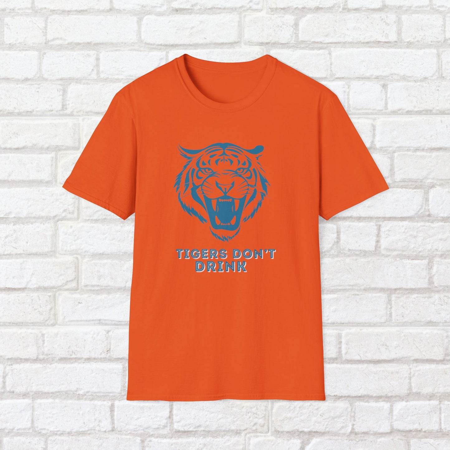 Tigers Don’t Drink Shirt – Sober Humor Tee | Sobriety Gift for Him or Her | Unisex Recovery Shirt | Alcohol Free Life T-Shirt