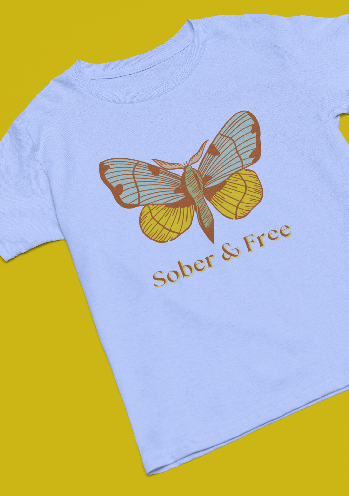 Sober & Free Butterfly Shirt • Feminine Sobriety Tee • Recovery Gift for Her • Empowering Sober Apparel • Sobriety Milestone Shirt