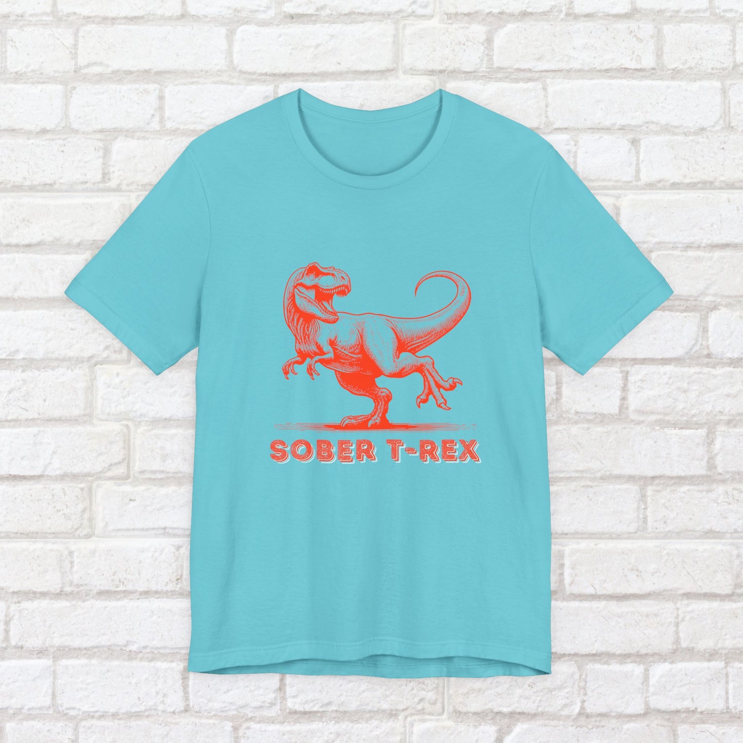 Strong Sober T-Rex Shirt – Funny Sobriety Gift | Recovery Apparel | Sober Anniversary Tee | Unisex Sober Shirt for Men & Women