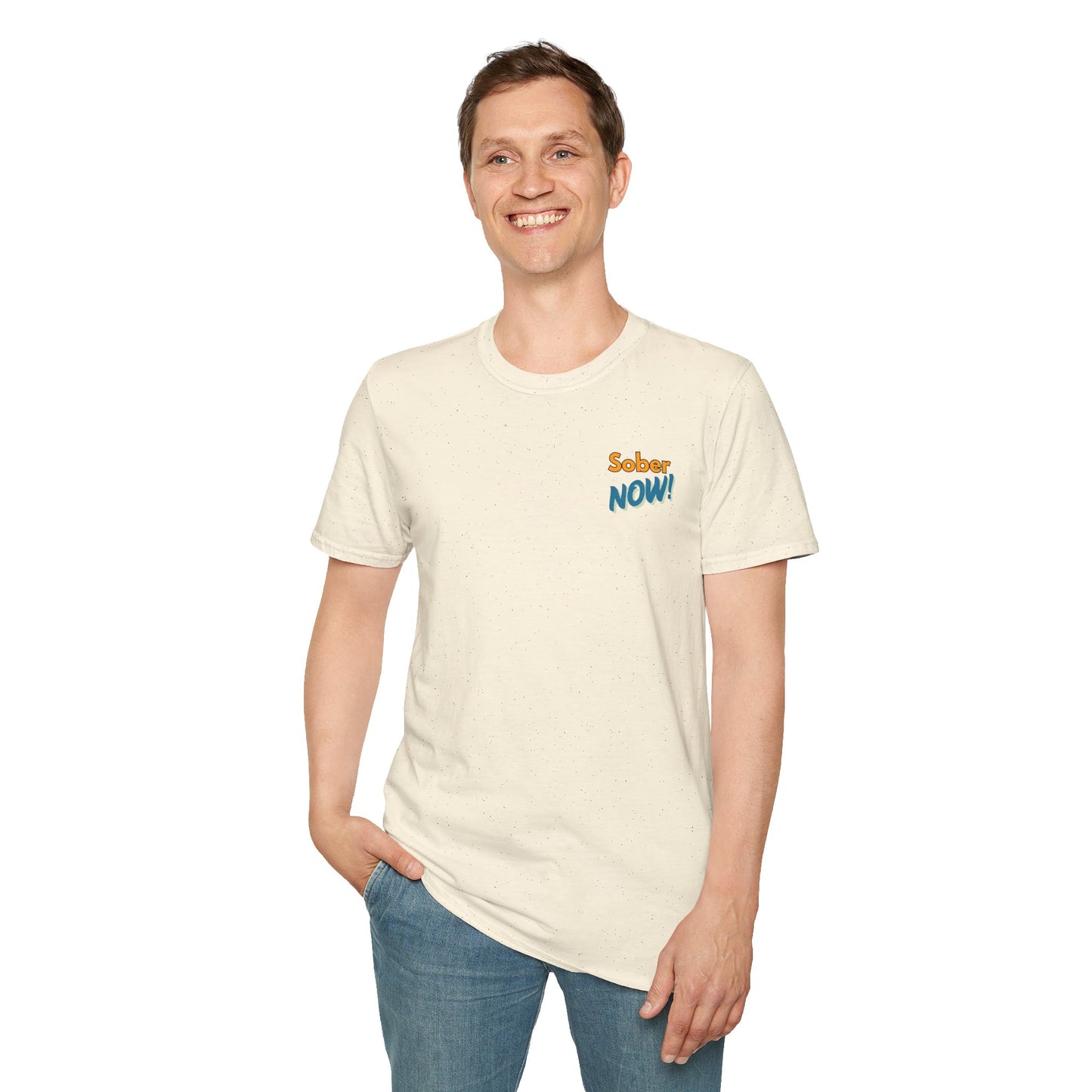 Sober Dad T-Shirt | Sober Now Graphic Tee | Sobriety Gift for Men | Recovery Shirt | Inspirational Sobriety Apparel | Clean & Sober Clothing