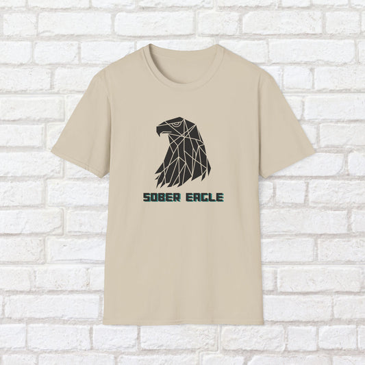 Sober Eagle T-Shirt – Inspirational Recovery Tee | Sobriety Gift for Men & Women | Motivational Graphic Shirt | Clean Living Apparel