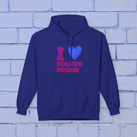 I ❤️ Sober & Proud Hoodie for Women | Sobriety Gift | Recovery Sweatshirt | Sober Life Clothing | Empowerment Hoodie | Mental Health Awareness