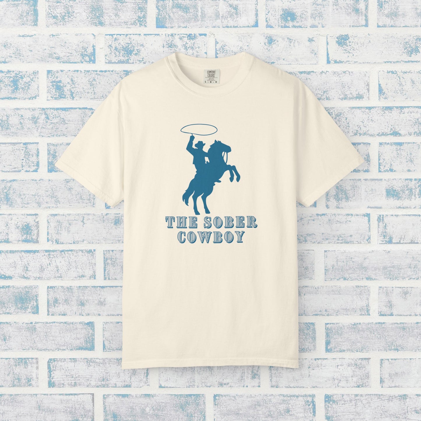 Sober Cowboy T-Shirt 🤠 Western Sobriety Shirt | Recovery Tee for Men | Country Cowboy Gift | Sobriety Support Clothing