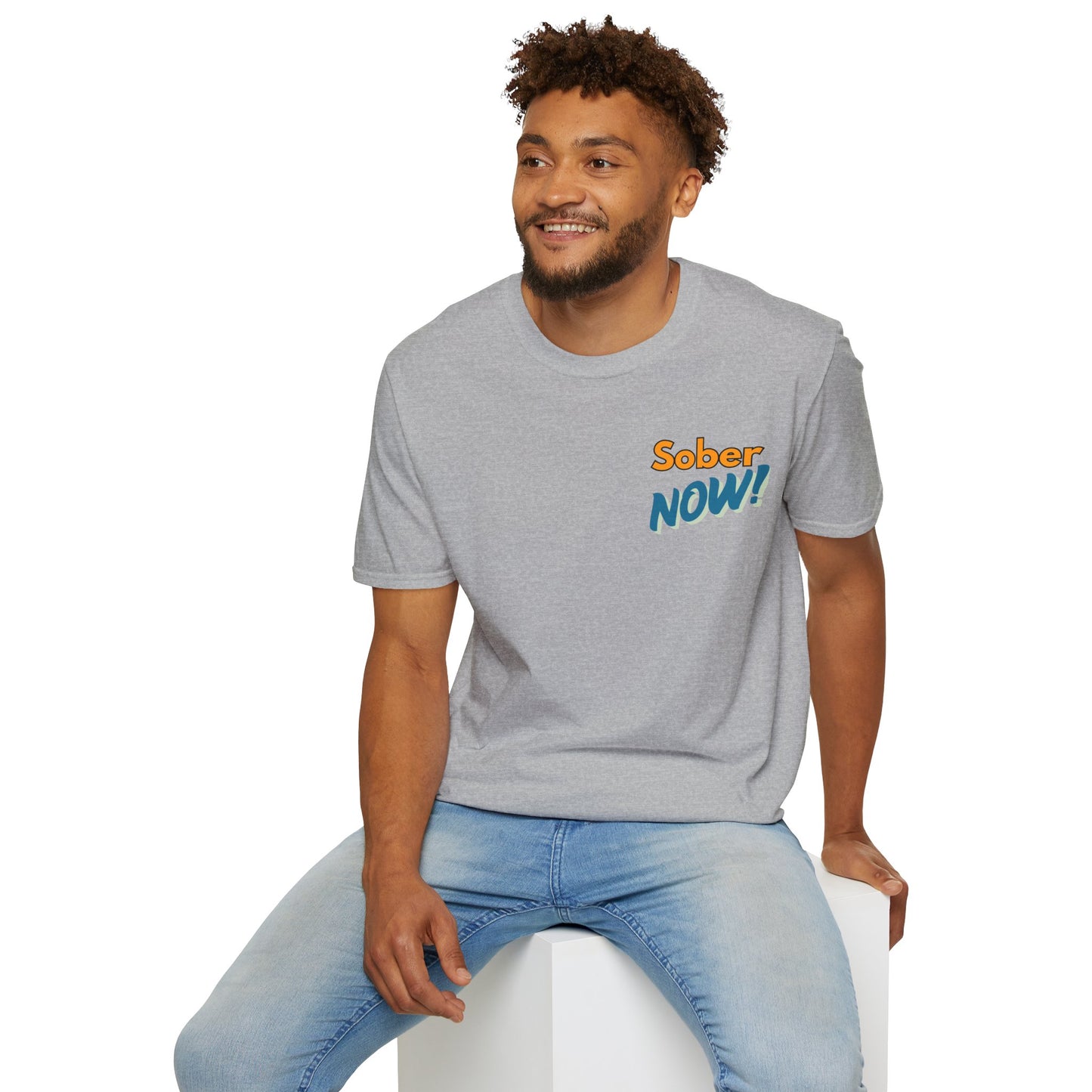 Sober Dad T-Shirt | Sober Now Graphic Tee | Sobriety Gift for Men | Recovery Shirt | Inspirational Sobriety Apparel | Clean & Sober Clothing