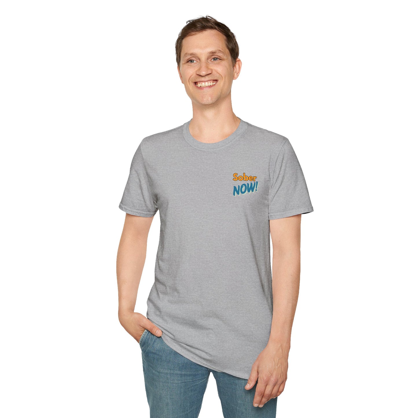 Sober Dad T-Shirt | Sober Now Graphic Tee | Sobriety Gift for Men | Recovery Shirt | Inspirational Sobriety Apparel | Clean & Sober Clothing