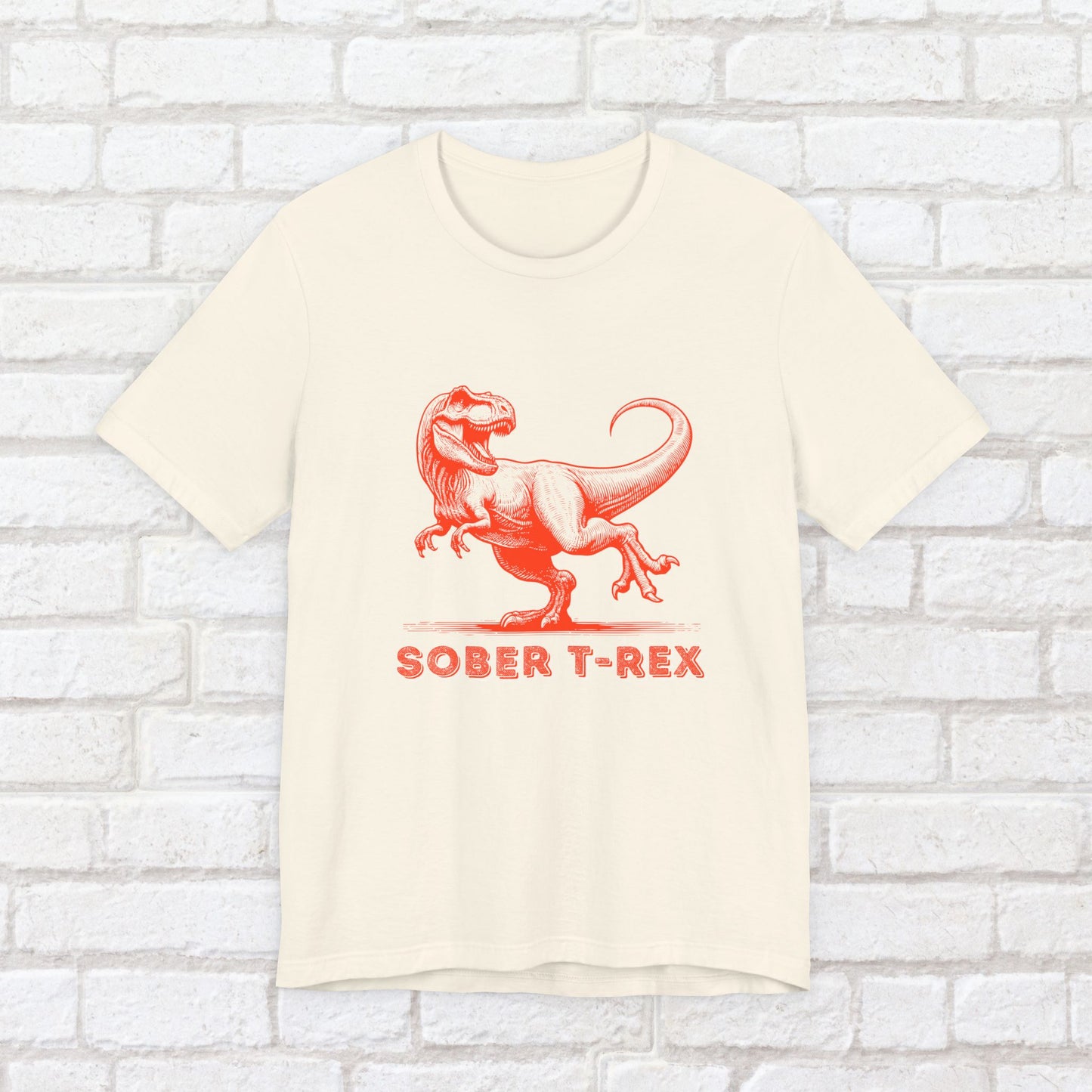 Strong Sober T-Rex Shirt – Funny Sobriety Gift | Recovery Apparel | Sober Anniversary Tee | Unisex Sober Shirt for Men & Women