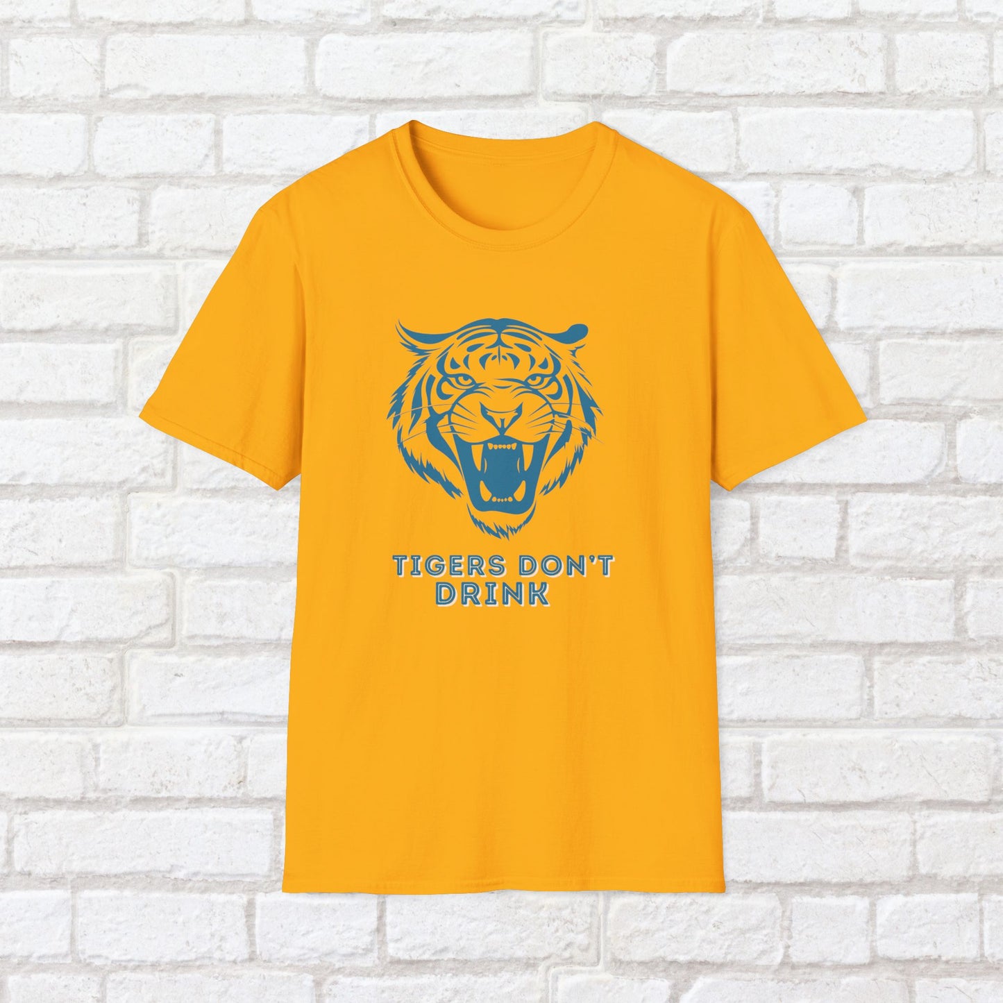 Tigers Don’t Drink Shirt – Sober Humor Tee | Sobriety Gift for Him or Her | Unisex Recovery Shirt | Alcohol Free Life T-Shirt