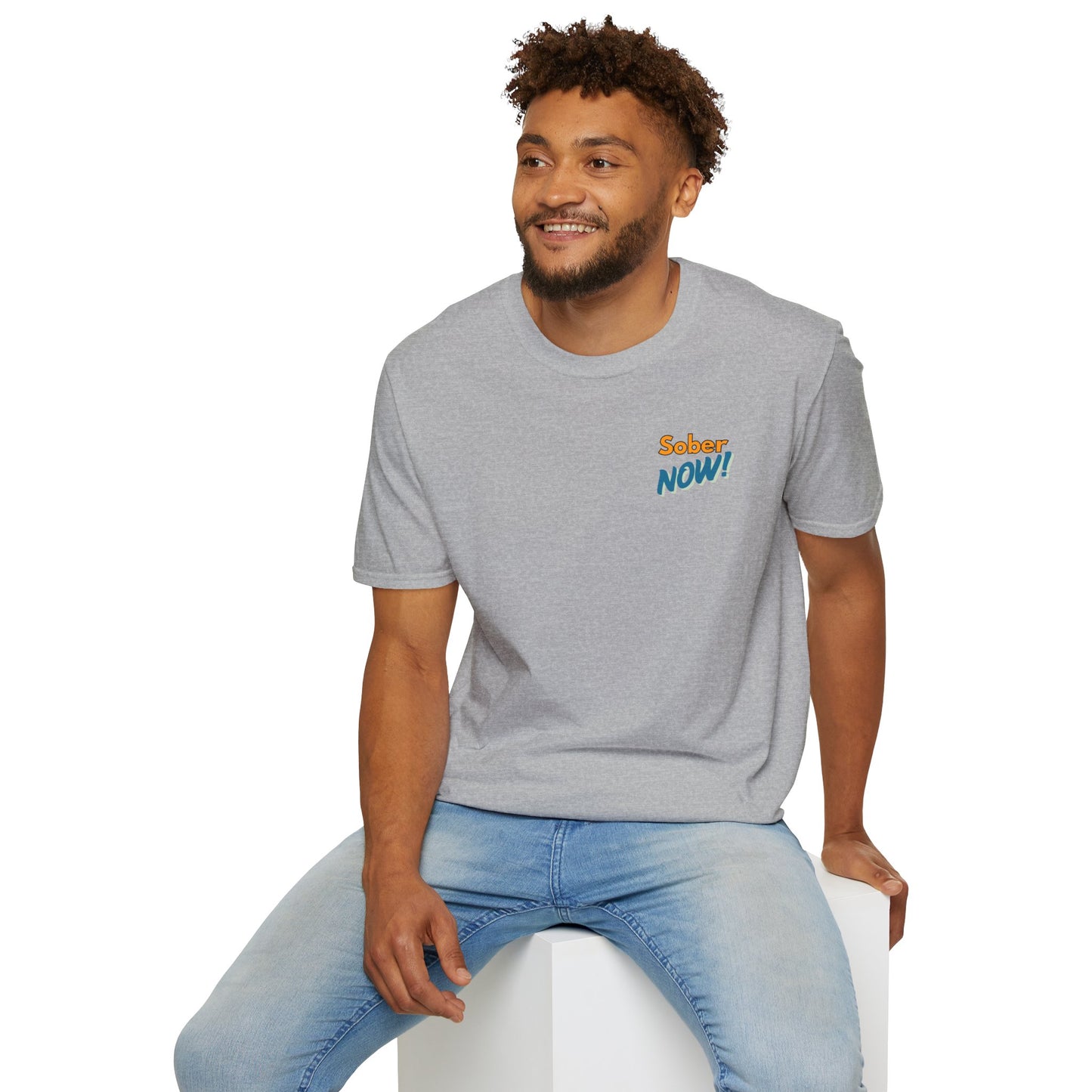 Sober Dad T-Shirt | Sober Now Graphic Tee | Sobriety Gift for Men | Recovery Shirt | Inspirational Sobriety Apparel | Clean & Sober Clothing