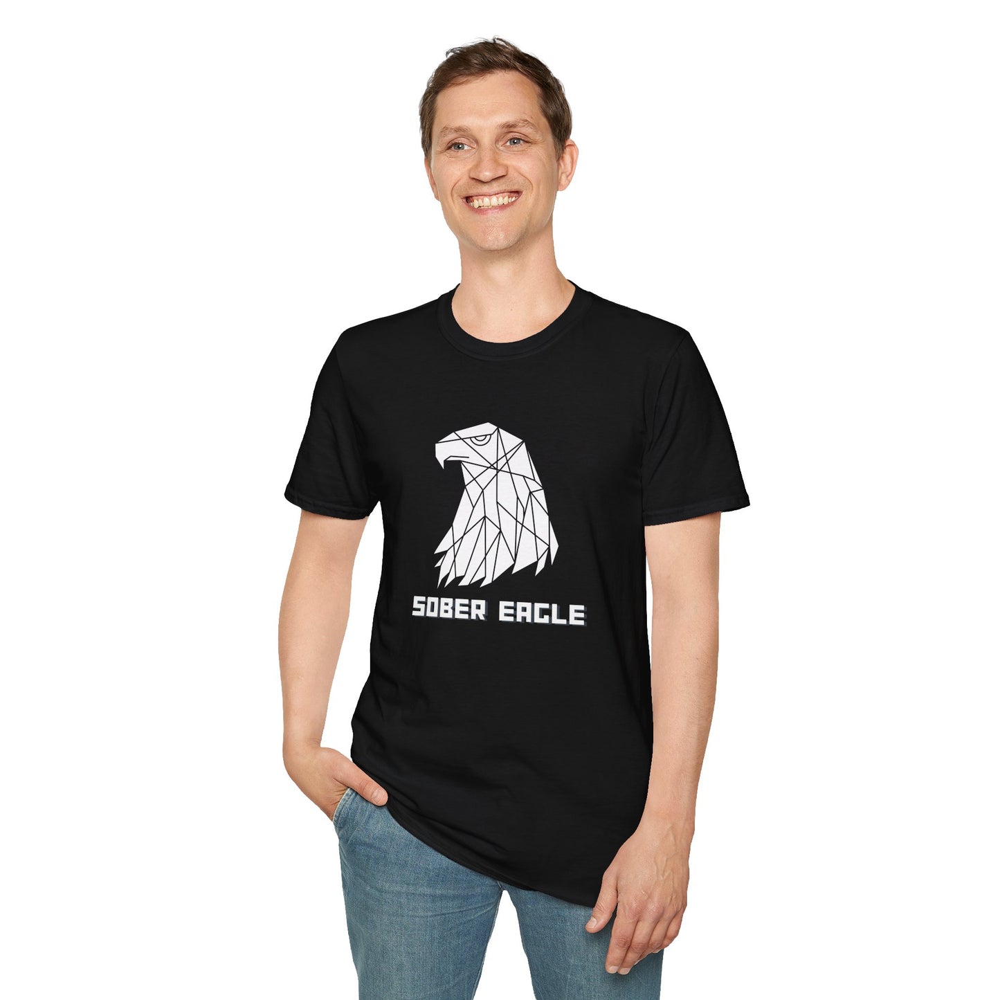 Sober Eagle T-Shirt – Inspirational Recovery Tee | Sobriety Gift for Men & Women | Motivational Graphic Shirt | Clean Living Apparel