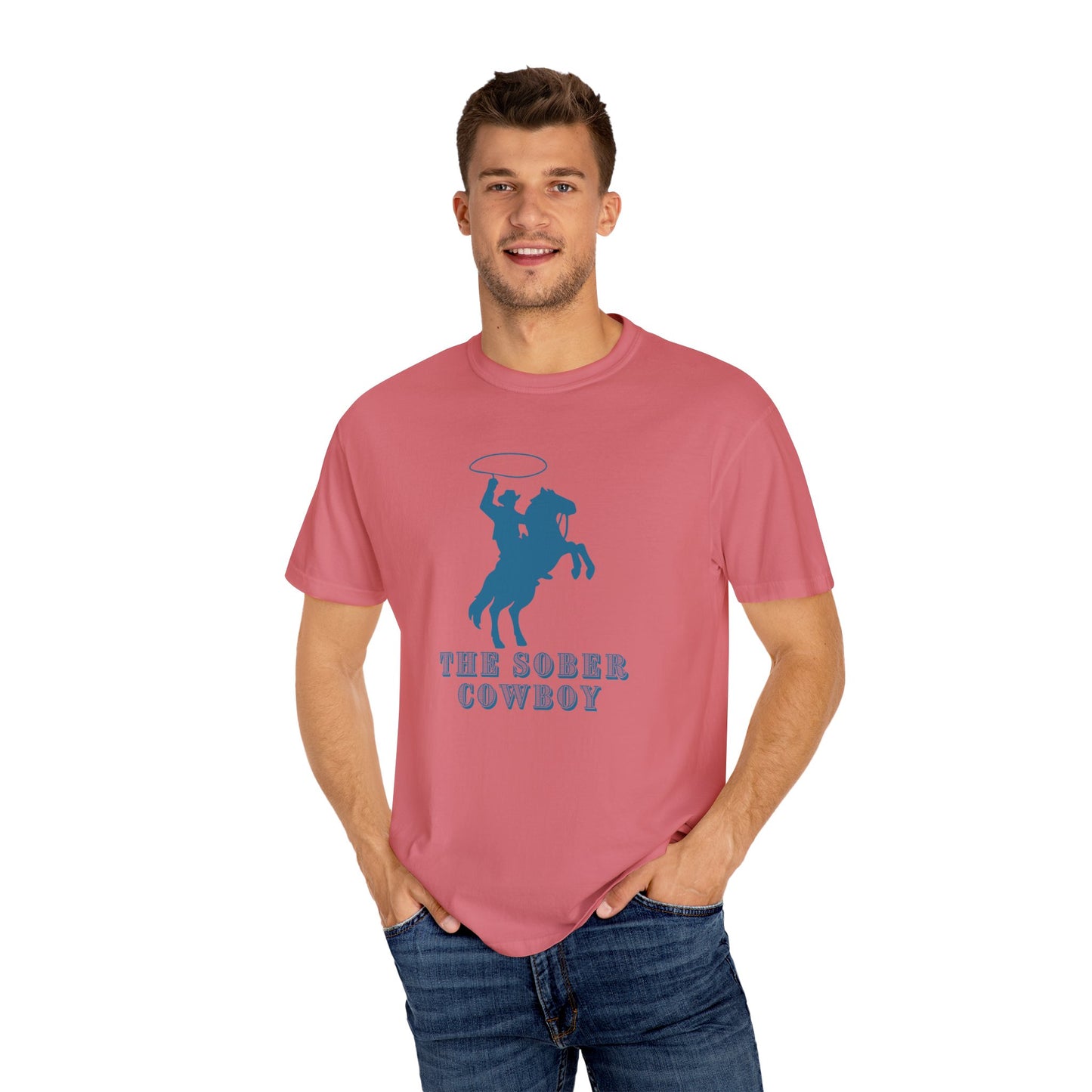 Sober Cowboy T-Shirt 🤠 Western Sobriety Shirt | Recovery Tee for Men | Country Cowboy Gift | Sobriety Support Clothing