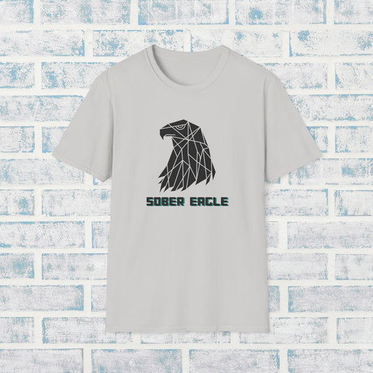Sober Eagle T-Shirt – Inspirational Recovery Tee | Sobriety Gift for Men & Women | Motivational Graphic Shirt | Clean Living Apparel