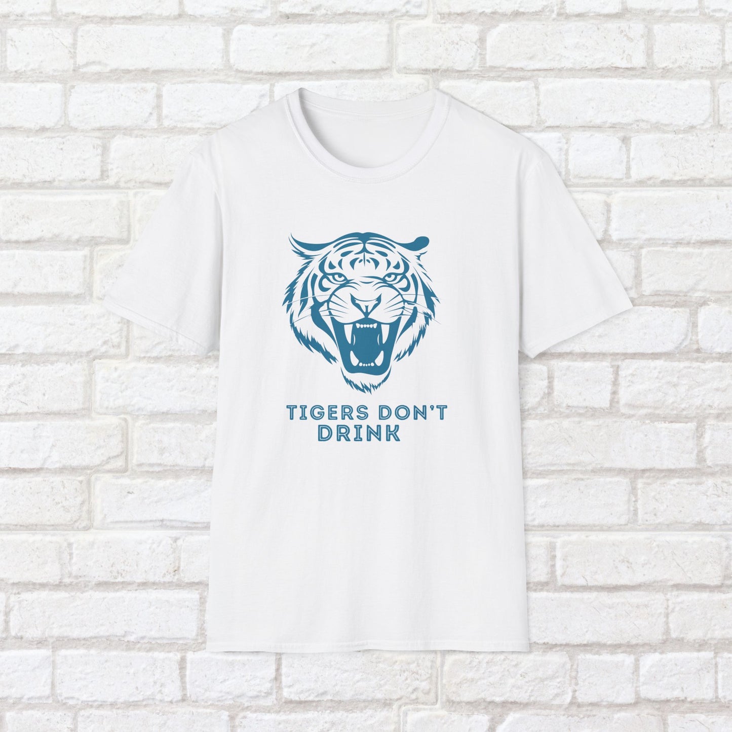 Tigers Don’t Drink Shirt – Sober Humor Tee | Sobriety Gift for Him or Her | Unisex Recovery Shirt | Alcohol Free Life T-Shirt