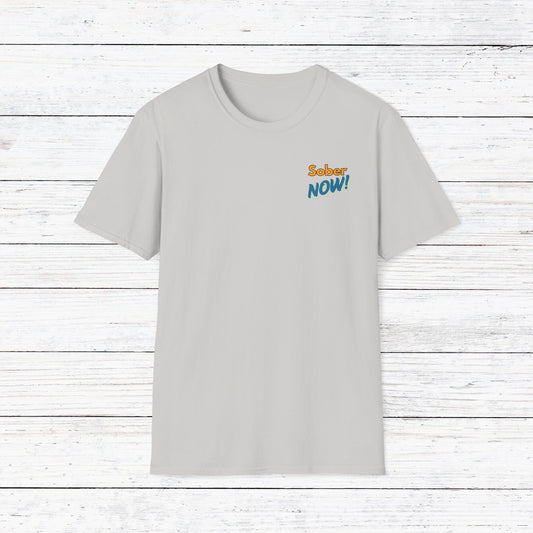 Sober Dad T-Shirt | Sober Now Graphic Tee | Sobriety Gift for Men | Recovery Shirt | Inspirational Sobriety Apparel | Clean & Sober Clothing