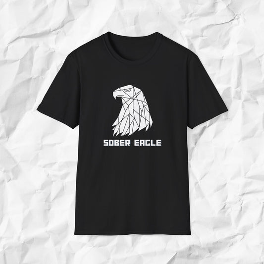 Sober Eagle T-Shirt – Inspirational Recovery Tee | Sobriety Gift for Men & Women | Motivational Graphic Shirt | Clean Living Apparel
