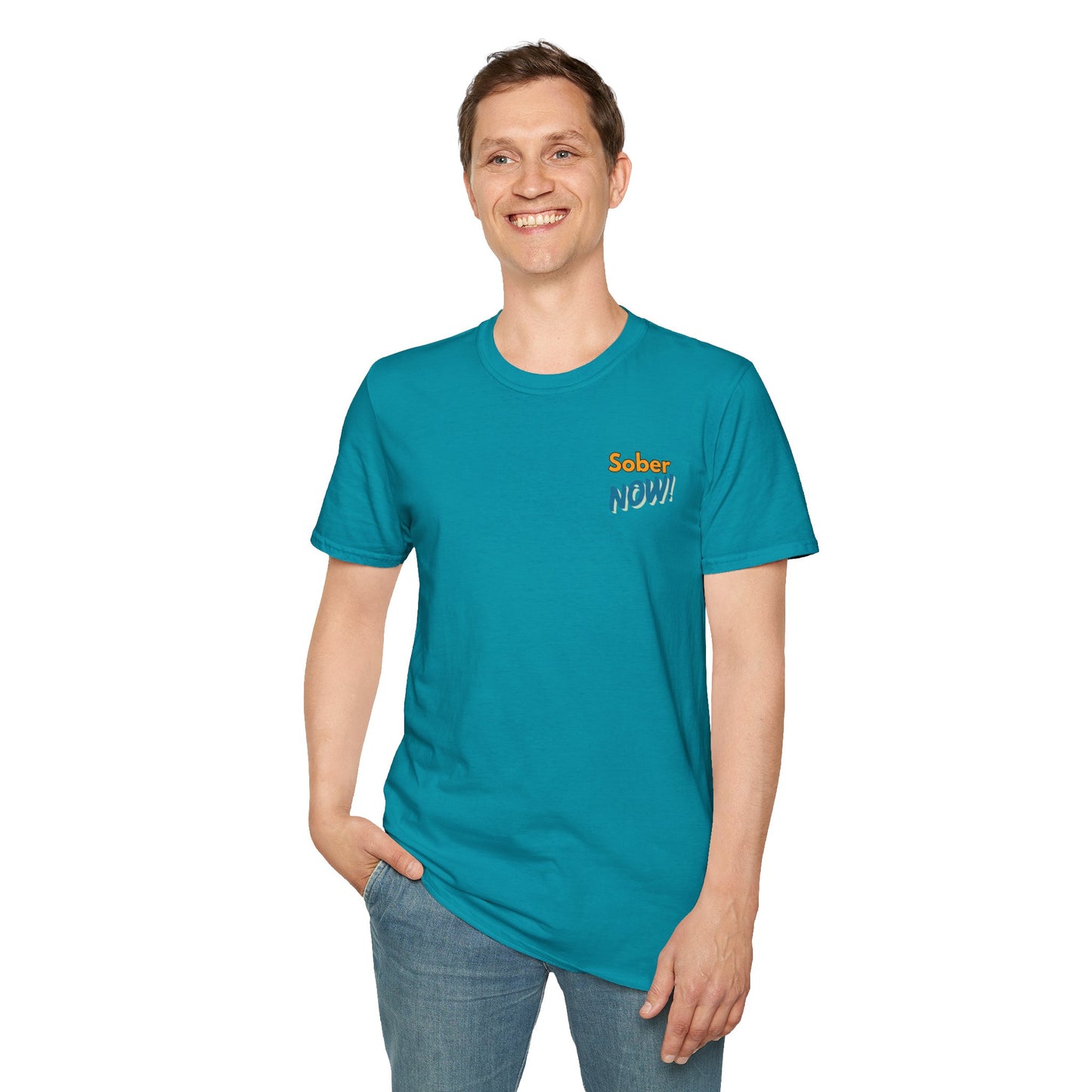 Sober Dad T-Shirt | Sober Now Graphic Tee | Sobriety Gift for Men | Recovery Shirt | Inspirational Sobriety Apparel | Clean & Sober Clothing