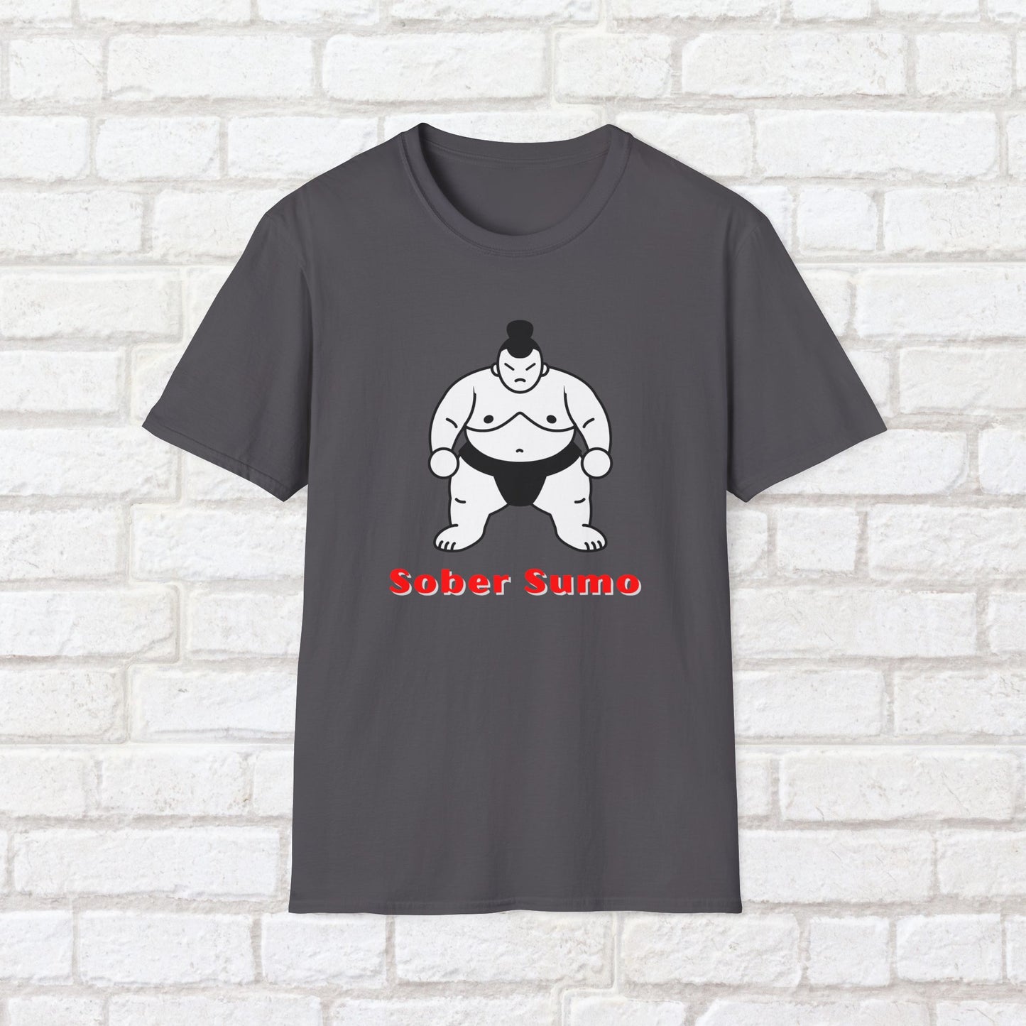Sober Sumo T-Shirt – Funny Sobriety Gift for Men & Women | Sober Life Shirt | Recovery Apparel | Unisex Recovery Tee | Alcohol-Free Humor