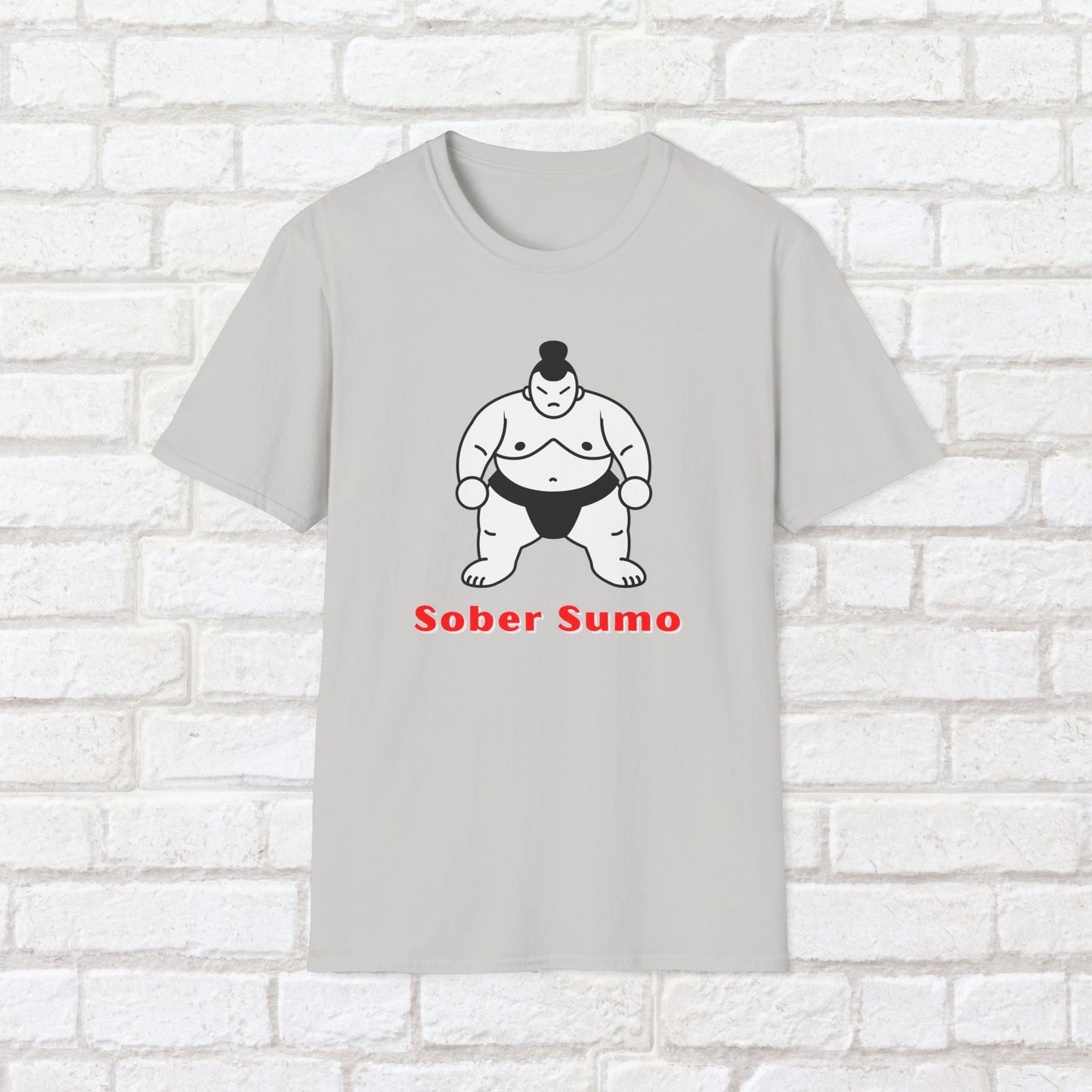 Sober Sumo T-Shirt – Funny Sobriety Gift for Men & Women | Sober Life Shirt | Recovery Apparel | Unisex Recovery Tee | Alcohol-Free Humor